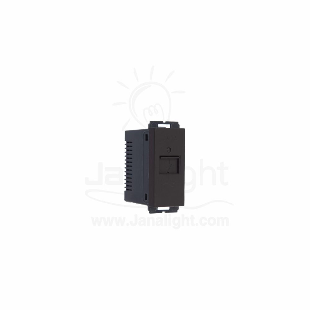 OSA مدخل USB مفرد بني3 osa trible usb socket dark brown